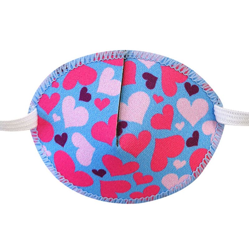 Øyelapp med strikk Love hearts 