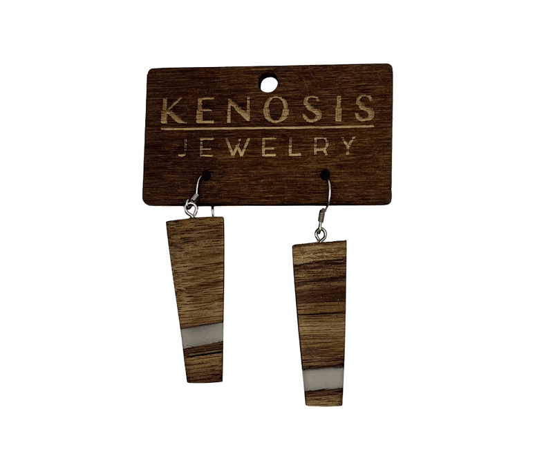 Maya – treøreringer med hvit detalj