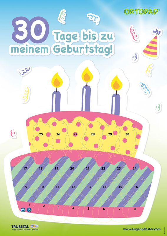 Motivasjonsplakat Bursdagskake