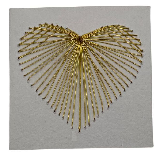Hovedbilde Gold heart thread kort