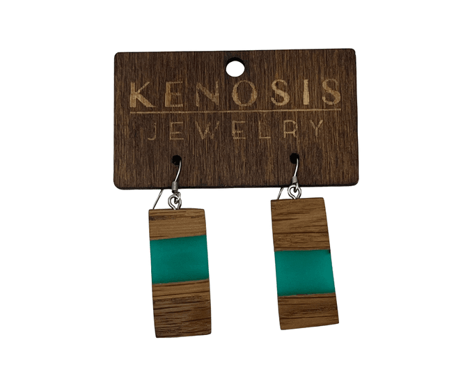 Hovedbilde Emerald Wood – Håndlagde øredobber i tre og ...