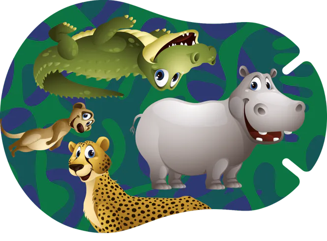Hovedbilde Ortopad Mix African Animals 20 stk