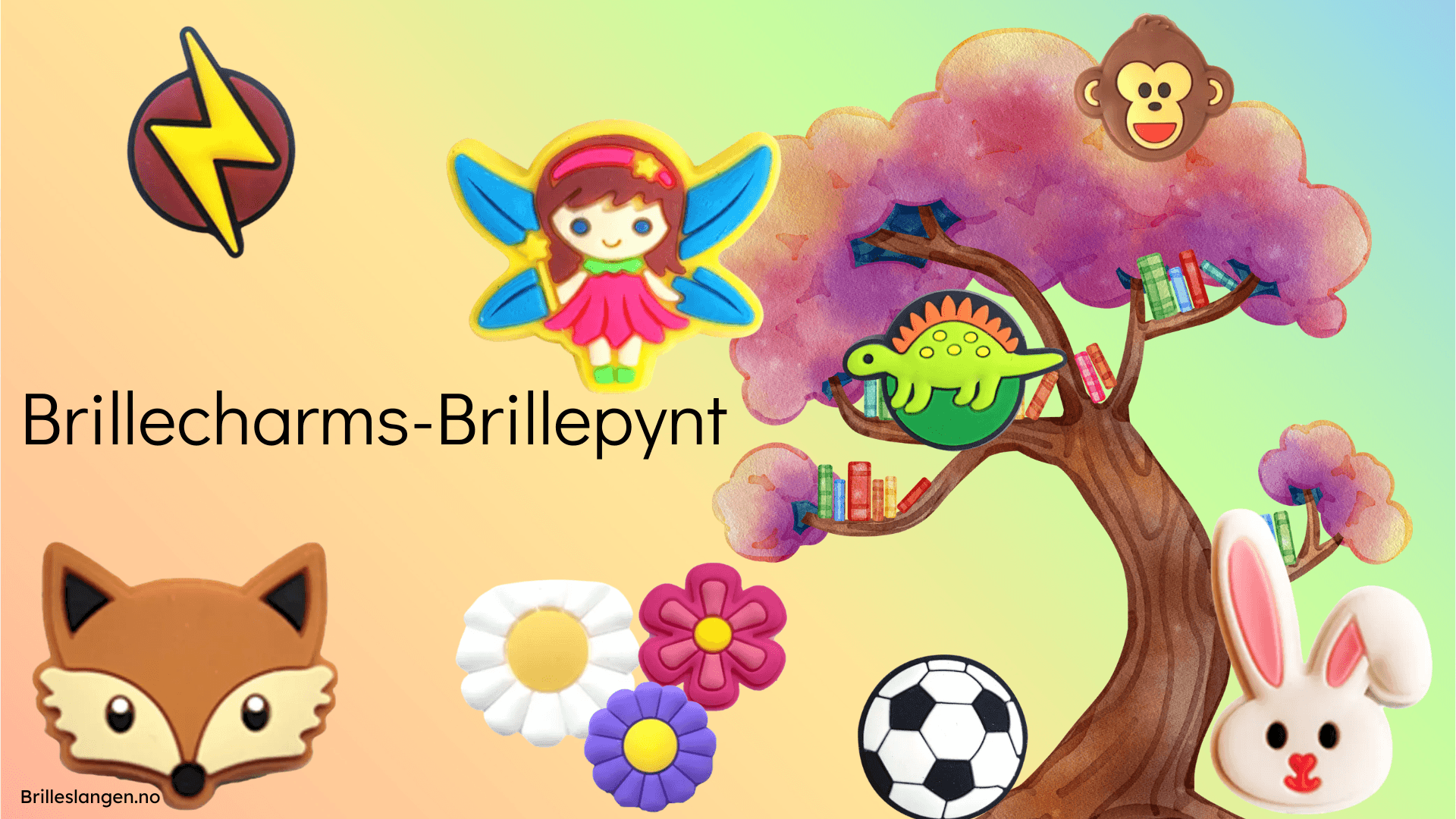 Brillecharms, brillepynt, gøy med briller