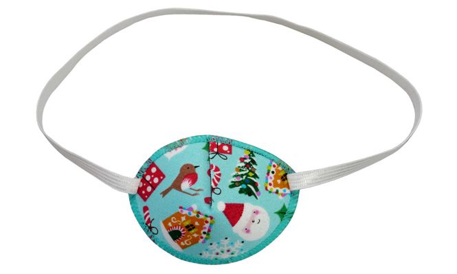 Hovedbilde Øyelapp med strikk Christmas time